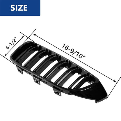 Mavlaro Nieren Kühlergrill Schwarz für BMW 4er F32/F33/F36 2014-2019 & M3 F80 M4 F82 2015-2019