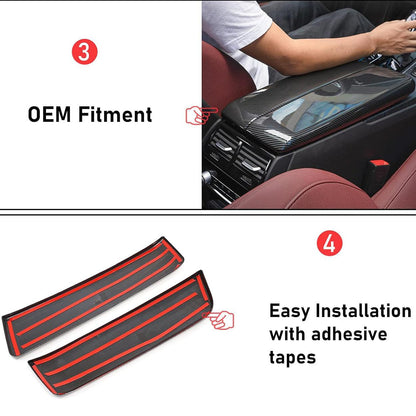 Mavlaro Carbon-Optik Mittelarmlehnen-Abdeckung für BMW G30/G31 und 6er GT G32