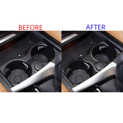 Mavlaro Echtcarbon Cupholder-Blende Mittelkonsole für BMW 5er G30/G31 2017-2023