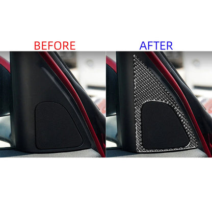 Mavlaro Echtcarbon Türlautsprecher Rahmen 2-teilig für BMW X1 E84 2013-2015