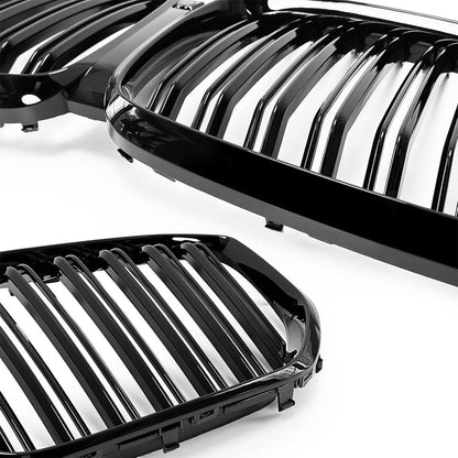 Mavlaro Nieren Kühlergrill Doppelsteg Schwarz für BMW X5 G05 2019-2023