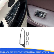 Mavlaro Soft-Carbon Fensterheberschalter-Blenden für BMW X3 F25 2011-2017 & X4 F26 2014-2017