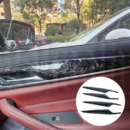 Mavlaro Echtcarbon/Forged-Carbon Innenraumleisten Set 9-teilig für BMW 5er G30/G31 2018-2023 Linkslenker