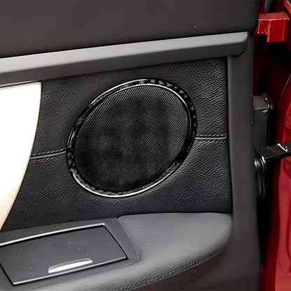 Mavlaro Echtcarbon Lautsprecherringe für BMW 3er E90/E91/E92/E93