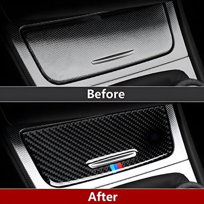Mavlaro 5D Carbon-Optik Ablagefach-Panelblende für BMW E90/E92/E93