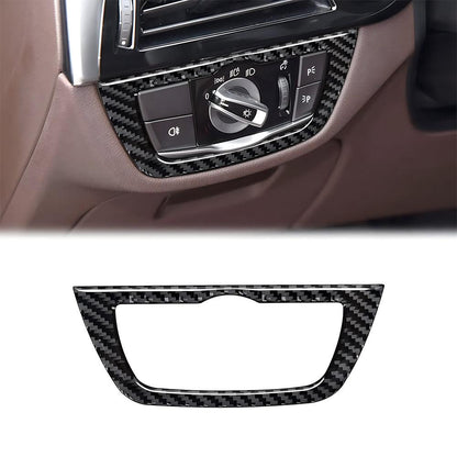 Mavlaro Echtcarbon Lichtschalterblende für BMW 5er G30 Linkslenker
