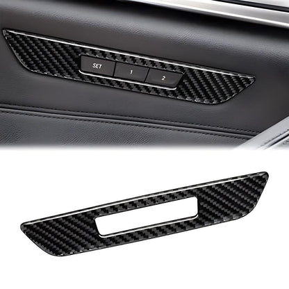 Mavlaro Echtcarbon Sitzmemory-Tastenblende für BMW 5er G30 Linkslenker