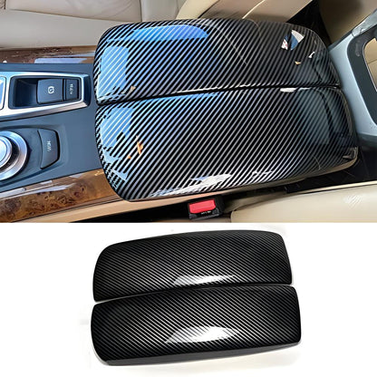 Mavlaro Mittelarmlehnen-Abdeckung in Carbon-Optik für BMW X5 E70 / X6 E71