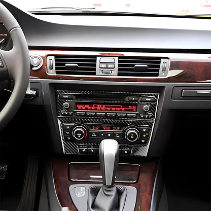 Mavlaro Echtcarbon CD- und Klimabedienteil-Blenden für BMW E90-E93