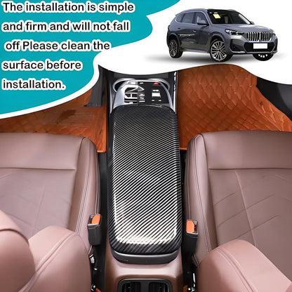 Mavlaro Carbon-Optik Mittelarmlehnen-Abdeckung für BMW X1 U11 (2023-2026)