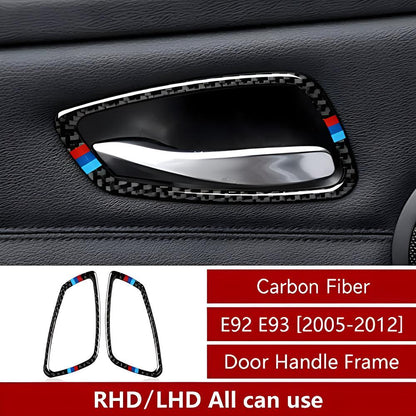 Mavlaro 5D Carbon-Optik Türgriffmulden-Blenden für BMW E90-E93