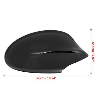 Mavlaro Spiegelkappen Ersatzpaar Klavierlack Schwarz für BMW 3er E90/E91 2005-2011