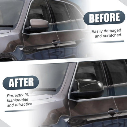 Mavlaro Echtcarbon Spiegelkappen Ersatz für BMW X5 E70 & X6 E71 2008-2013