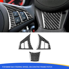 Mavlaro Echtcarbon Lenkrad-Rahmenblende für BMW 5er E60 2004-2010