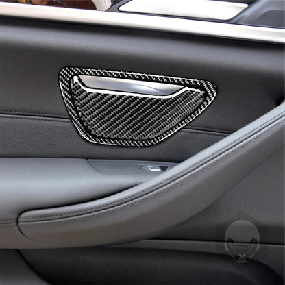 Mavlaro Echtcarbon Tür-Aschenbecher Blenden 4-teilig für BMW 5er G30/G31 2017-2023