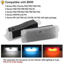 Mavlaro LED Fußraum Ambient Light 2 Stück für BMW F20/F22/F30/F32/F10/F01/X3/X4
