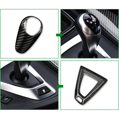 Mavlaro Echtcarbon Schaltknauf-Abdeckung 3M für BMW M3 F80 & M4 F82/F83 2014-2018