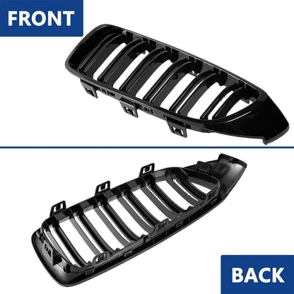 Mavlaro Nieren Kühlergrill Schwarz für BMW 4er F32/F33/F36 2014-2019 & M3 F80 M4 F82 2015-2019