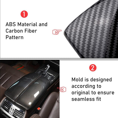 Mavlaro Mittelarmlehnen-Abdeckungen in Carbon-Optik für BMW X5 F15 / X6 F16