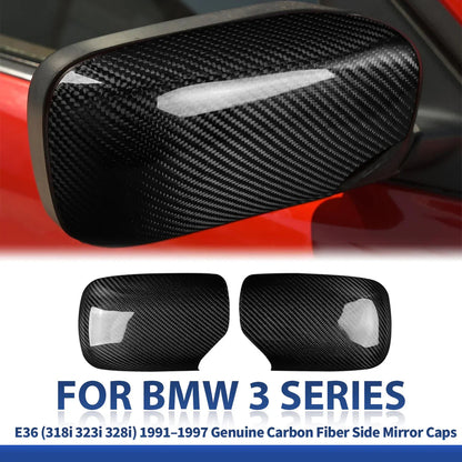 Mavlaro Dry-Carbon Spiegelkappen-Overlays für BMW 3er E36 1991-1997