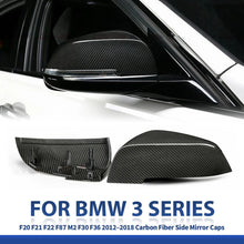 Mavlaro Dry-Carbon Spiegelkappen Ersatz für BMW F20/F21/F22/F87/F30/F32/F33/F36 2012-2018
