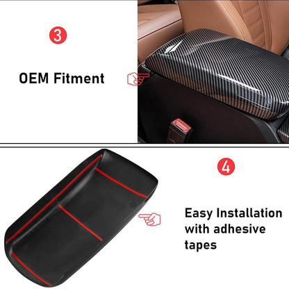 Mavlaro Mittelarmlehnen-Abdeckung in Carbon-Optik für BMW X3 G01 / X4 G02