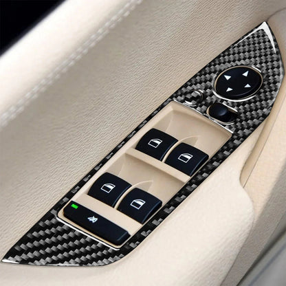Mavlaro Echtcarbon Fensterheberschalter Blenden 4-teilig für BMW X1 E84 2013-2015