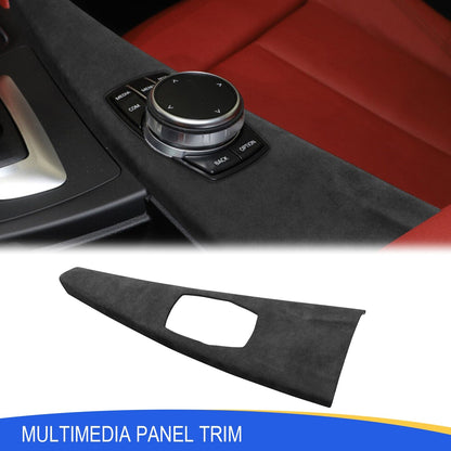 Mavlaro Alcantara-Optik Multimedia-Panel Blende für BMW 3er/4er F30/F31/F34/F32/F33/F36 2013-2019