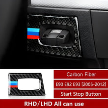 Mavlaro 5D Carbon-Optik Start-Stopp-Knopfrahmen für BMW E90/E91/E92/E93