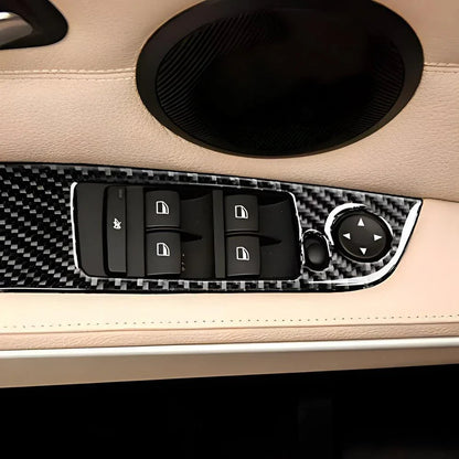 Mavlaro Echtcarbon Fensterheberschalter-Blenden 4-teilig für BMW 3er E90