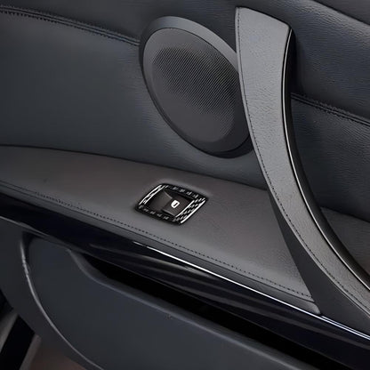 Mavlaro Fensterheberschalter-Blenden aus Echtcarbon für BMW 3er E92/E93