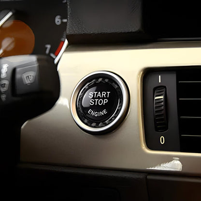 Mavlaro Start-Stopp-Knopfblende aus Echtcarbon für BMW 3er E90/E92/E93
