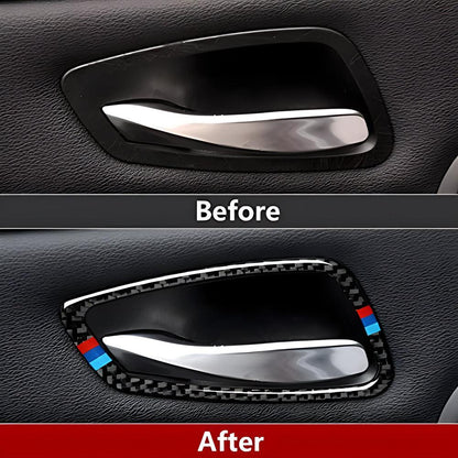 Mavlaro 5D Carbon-Optik Türgriffmulden-Blenden für BMW E90-E93