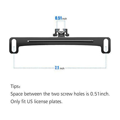 Mavlaro Universal Edelstahl Rückfahrkamera-Halter für Kennzeichen 13 mm Schraubabstand