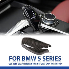 Mavlaro Echtcarbon Schaltknauf-Abdeckung für BMW 5er G30/G31 2018-2023 Linkslenker