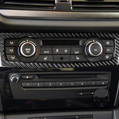 Mavlaro Echtcarbon Klima-Bedienteil Blende Typ A für BMW X1 E84 2013-2015