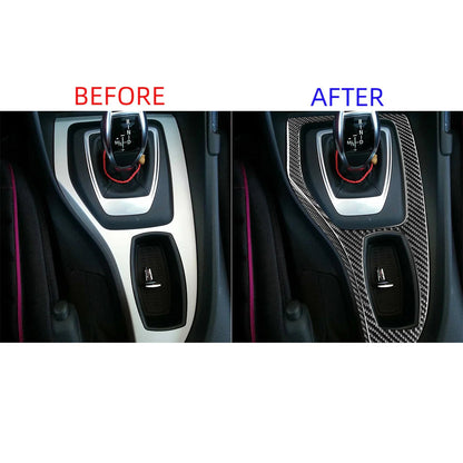 Mavlaro Echtcarbon Schaltkulisse Mittelkonsole Blenden für BMW X1 E84 2013-2015