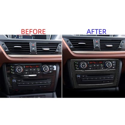 Mavlaro Echtcarbon Mittelkonsole AC/CD Panel Blende für BMW X1 E84 2011-2015
