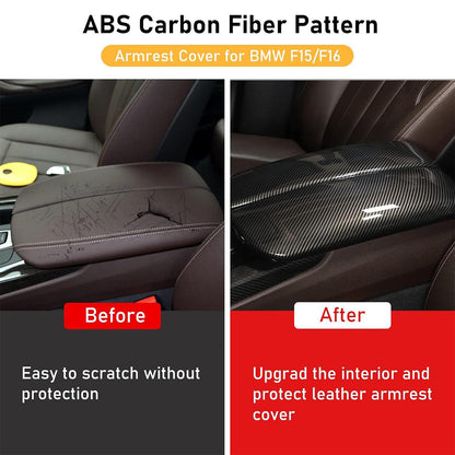 Mavlaro Mittelarmlehnen-Abdeckungen in Carbon-Optik für BMW X5 F15 / X6 F16