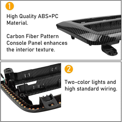 Mavlaro LED Mittelkonsole Ambient Light Panel für BMW 3er F30/F31 & 4er F32/F33
