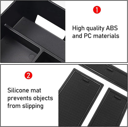 Mavlaro Mittelkonsole Organizer für BMW X5 G05 2019-2025 X6 G06 2020-2025 X7 G07 2019-2025