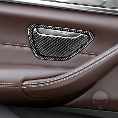 Mavlaro Echtcarbon Tür-Aschenbecher Blenden 4-teilig für BMW 5er G30/G31 2017-2023