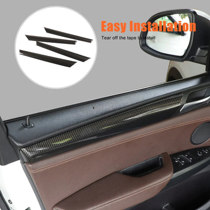 Mavlaro Türverkleidungs-Zierleisten Carbon-Look 4-teilig für BMW X3 F25 & X4 F26 2011-2017