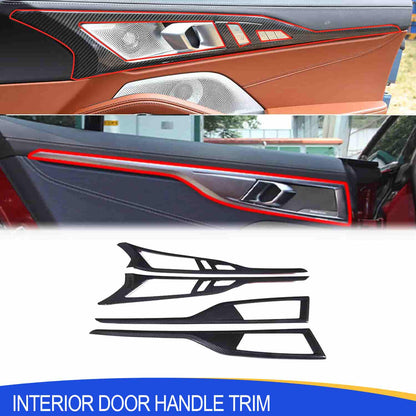 Mavlaro Real Carbon Fiber Interior Door Handle Trim for BMW 8 Series G16 & F93 (2019+)