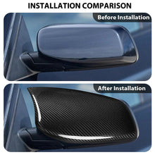 Mavlaro Echtcarbon Spiegelkappen-Overlays für BMW 5er E60/E61 & 6er E63/E64 2003-2007
