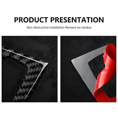 Mavlaro 5D Carbon-Optik Start-Stopp-Knopfrahmen für BMW E90/E91/E92/E93