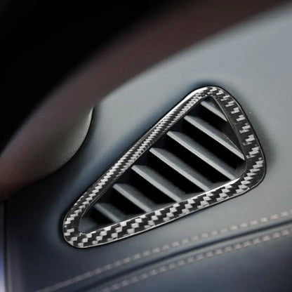Mavlaro Echtcarbon Defroster-Lüftungsblenden 2-teilig für BMW X5 F15/F85 2014-2018