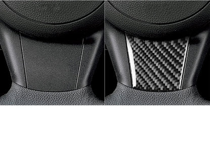 Mavlaro Echtcarbon Lenkrad-Rahmenblende für BMW 5er E60 2004-2010