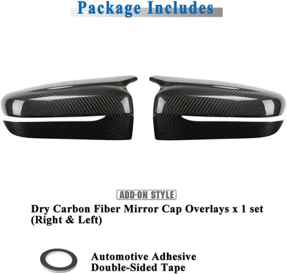 Mavlaro Dry Carbon Spiegelkappen-Overlays für BMW G20/G22/G23/G26/G30/G32/G11/G12/G14/G15/G16 2016-2024