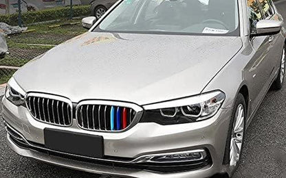 Mavlaro M-Farben Nieren-Zierstreifen für BMW 5er G30/G31 2017-2020 9 Streben